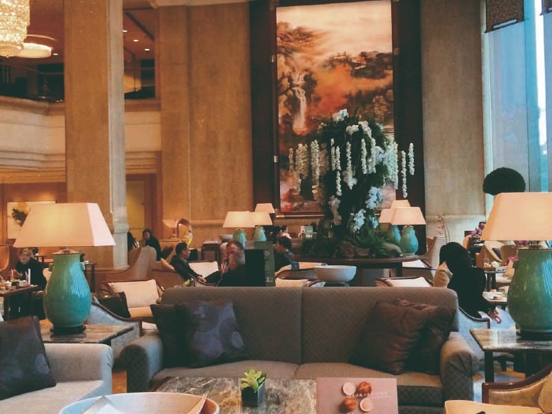 A business breakfast a Shanghai