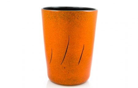 Giberto Arrivabene vaso in vetro omaggio a Fontana