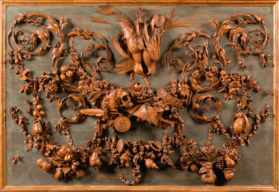 Grinling Gibbons, Memento mori, Modena, Galleria Estense, 1685, 120 x 175 cm