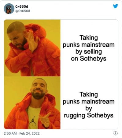 Colpo di scena, CryptoPunk ritirati prima della vendita