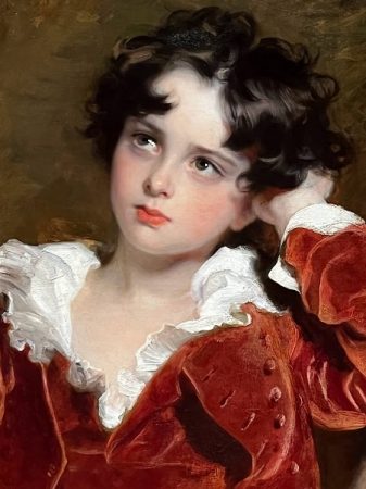 Vicino al Blue Boy, il Red Boy. Qui un dettaglio.