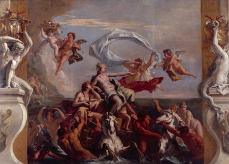 Royal Academy of Art, Londra, Sebastiano Ricci, Trionfo di Galatea e Diana con le Ninfe, 347 x 482 cm
