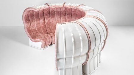 divano di Superstudio componibile modello Bazaar, produzione Giovannetti, Italia, 1968, 