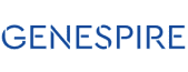 Logo di testo stilizzato blu con la parola "GENESPIRE" su sfondo bianco.
